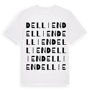 Dellien ordlek t-shirt – ekologisk bomull t-shirt från Pinshirt