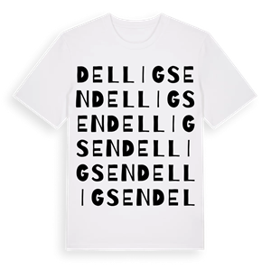 Delligsen ordlek t-shirt – ekologisk bomull t-shirt från Pinshirt