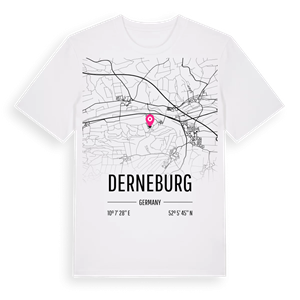 Derneburg karta t-shirt – ekologisk bomull t-shirt från Pinshirt