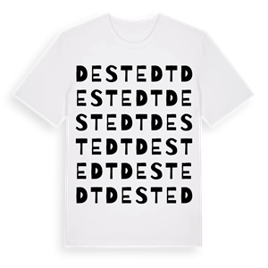 Destedt ordlek t-shirt – ekologisk bomull t-shirt från Pinshirt