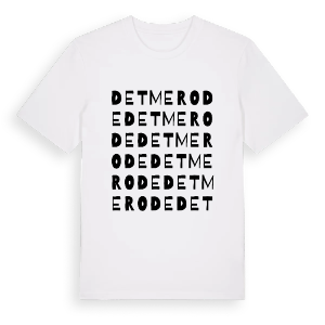 Detmerode ordlek t-shirt – ekologisk bomull t-shirt från Pinshirt