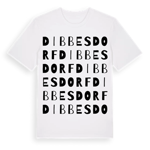 Dibbesdorf ordlek t-shirt – ekologisk bomull t-shirt från Pinshirt
