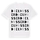 Dielmissen ordlek t-shirt