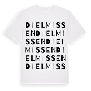 Dielmissen ordlek t-shirt – ekologisk bomull t-shirt från Pinshirt