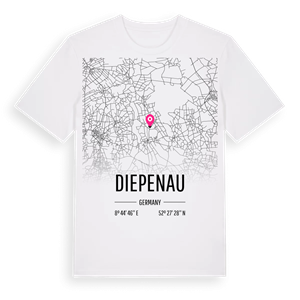 Diepenau karta t-shirt – ekologisk bomull t-shirt från Pinshirt