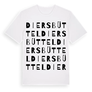 Diersbüttel ordlek t-shirt – ekologisk bomull t-shirt från Pinshirt