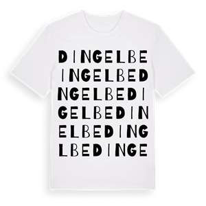 Dingelbe ordlek t-shirt – ekologisk bomull t-shirt från Pinshirt