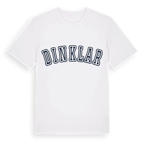 Dinklar college t-shirt – ekologisk bomull t-shirt från Pinshirt