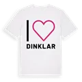 Jag älskar Dinklar t-shirt stort tryck