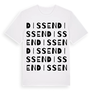 Dissen ordlek t-shirt – ekologisk bomull t-shirt från Pinshirt