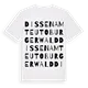 Dissen am Teutoburger Wald ordlek t-shirt
