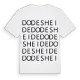 Dodesheide ordlek t-shirt
