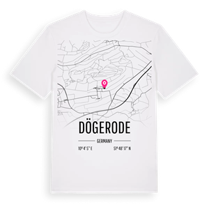 Dögerode karta t-shirt – ekologisk bomull t-shirt från Pinshirt