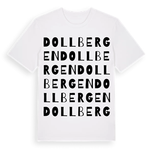 Dollbergen ordlek t-shirt – ekologisk bomull t-shirt från Pinshirt