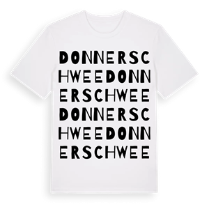 Donnerschwee ordlek t-shirt – ekologisk bomull t-shirt från Pinshirt