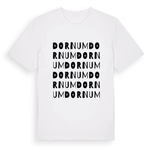 Dornum ordlek t-shirt – ekologisk bomull t-shirt från Pinshirt
