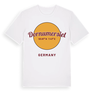 Dornumersiel cirkel t-shirt – ekologisk bomull t-shirt från Pinshirt