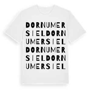 Dornumersiel ordlek t-shirt – ekologisk bomull t-shirt från Pinshirt