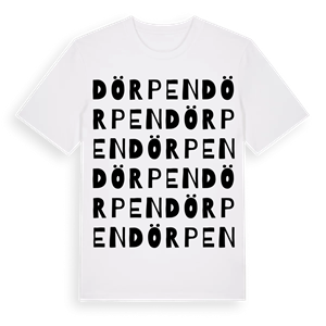 Dörpen ordlek t-shirt – ekologisk bomull t-shirt från Pinshirt