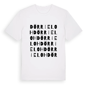 Dörrieloh ordlek t-shirt – ekologisk bomull t-shirt från Pinshirt
