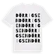 Dörrigsen ordlek t-shirt