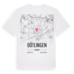 Dötlingen karta t-shirt – ekologisk bomull t-shirt från Pinshirt