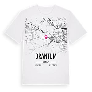 Drantum karta t-shirt – ekologisk bomull t-shirt från Pinshirt