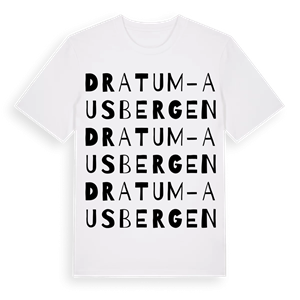 Dratum-Ausbergen ordlek t-shirt – ekologisk bomull t-shirt från Pinshirt