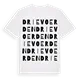 Drievoerden ordlek t-shirt