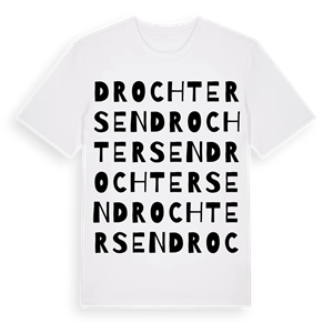 Drochtersen ordlek t-shirt – ekologisk bomull t-shirt från Pinshirt
