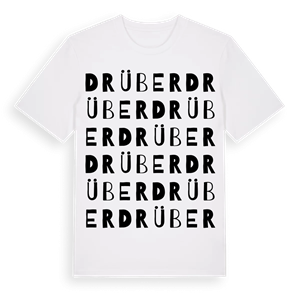 Drüber ordlek t-shirt – ekologisk bomull t-shirt från Pinshirt