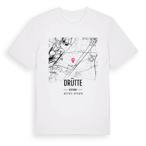 Drütte karta t-shirt – ekologisk bomull t-shirt från Pinshirt