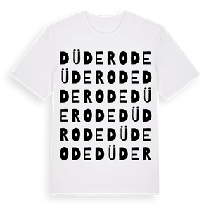 Düderode ordlek t-shirt – ekologisk bomull t-shirt från Pinshirt