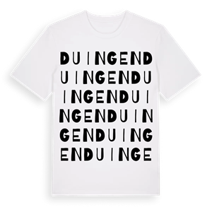 Duingen ordlek t-shirt – ekologisk bomull t-shirt från Pinshirt