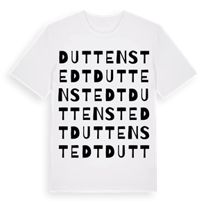 Duttenstedt ordlek t-shirt – ekologisk bomull t-shirt från Pinshirt