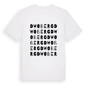Dwoberg ordlek t-shirt – ekologisk bomull t-shirt från Pinshirt
