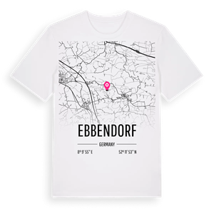 Ebbendorf karta t-shirt – ekologisk bomull t-shirt från Pinshirt