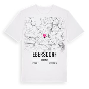 Ebersdorf karta t-shirt – ekologisk bomull t-shirt från Pinshirt