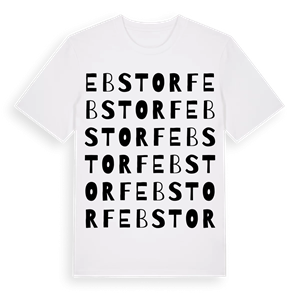 Ebstorf ordlek t-shirt – ekologisk bomull t-shirt från Pinshirt