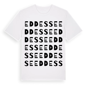 Eddesse ordlek t-shirt – ekologisk bomull t-shirt från Pinshirt