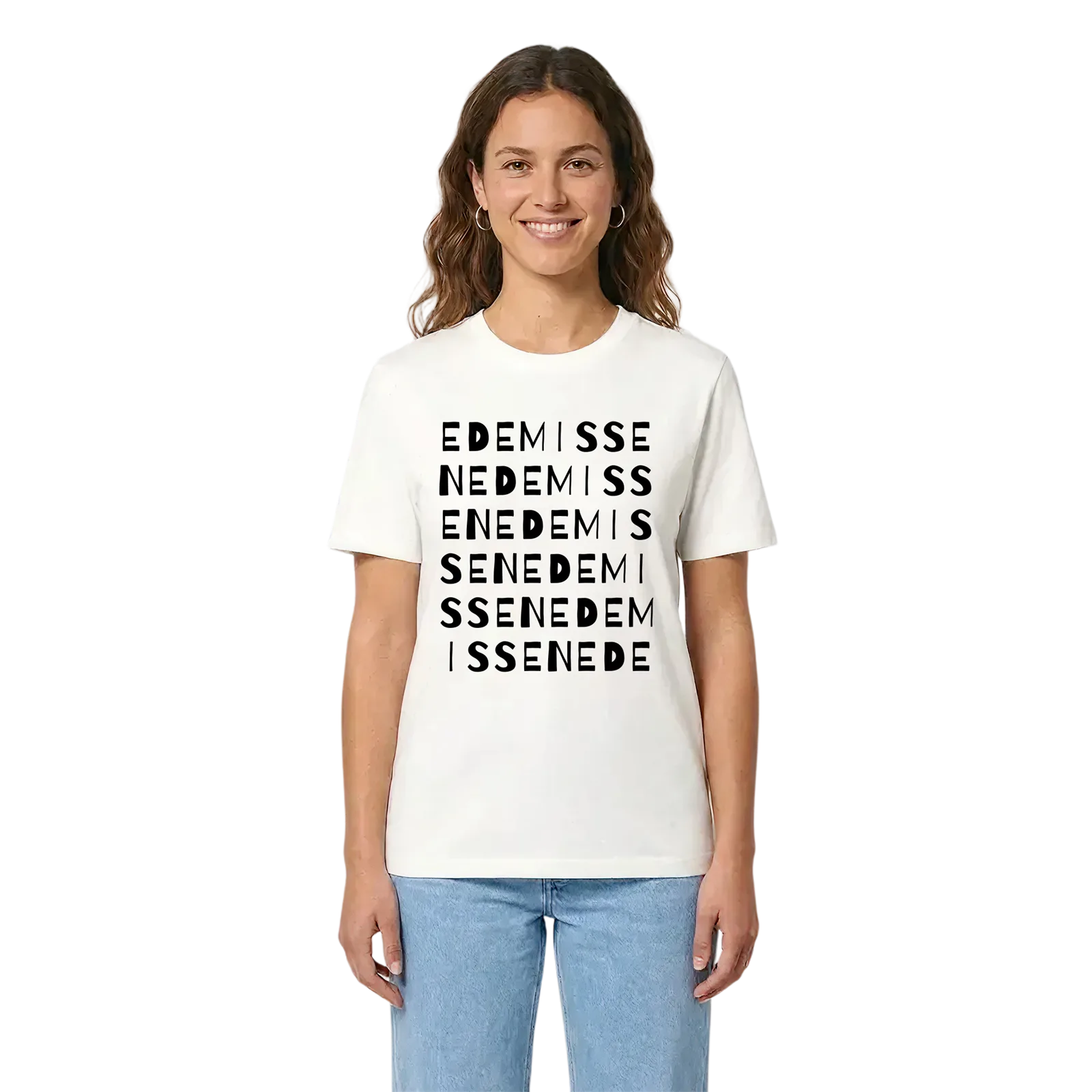 Edemissen ordlek t-shirt – White, i miljö