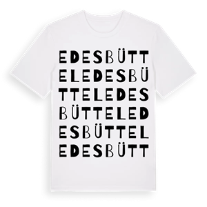 Edesbüttel ordlek t-shirt – ekologisk bomull t-shirt från Pinshirt
