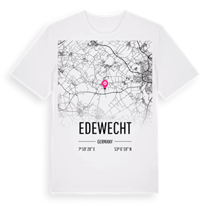 Edewecht karta t-shirt – ekologisk bomull t-shirt från Pinshirt