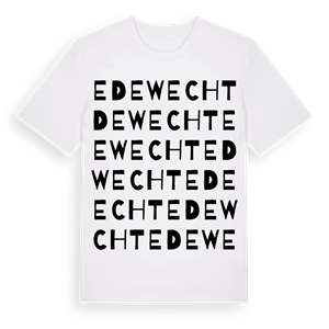 Edewecht ordlek t-shirt – ekologisk bomull t-shirt från Pinshirt