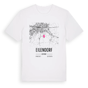 Eilendorf karta t-shirt – ekologisk bomull t-shirt från Pinshirt