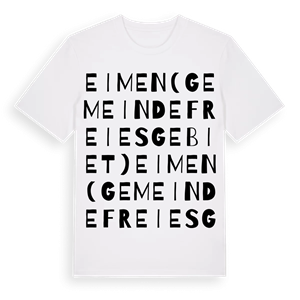 Eimen (gemeindefreies Gebiet) ordlek t-shirt – ekologisk bomull t-shirt från Pinshirt