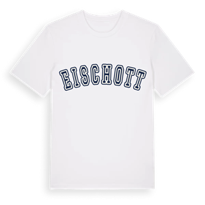 Eischott college t-shirt – ekologisk bomull t-shirt från Pinshirt