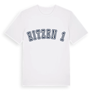 Eitzen 1 college t-shirt – ekologisk bomull t-shirt från Pinshirt