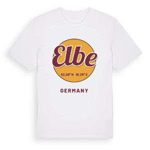 Elbe cirkel t-shirt – ekologisk bomull t-shirt från Pinshirt