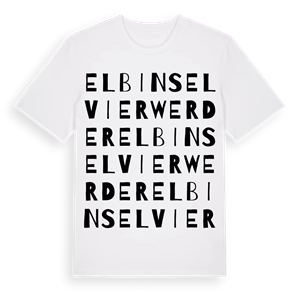 Elbinsel Vierwerder ordlek t-shirt – ekologisk bomull t-shirt från Pinshirt
